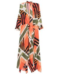 SIMONA CORSELLINI - Geometric-Print Dress - Lyst