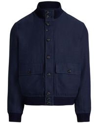 Polo Ralph Lauren - Button-Up Bomber Jacket - Lyst