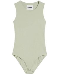 Jil Sander - Round-Neck Sleeveless Bodysuit - Lyst