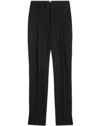 Ami Paris - High-Waist Tapered-Leg Trousers - Lyst