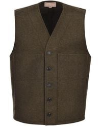 Filson - Buttoned Mackinaw Wool Waistcoat - Lyst