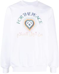 Casablancabrand - Peace Gradient-print Cotton Sweatshirt - Lyst