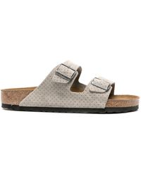 Birkenstock - Arizona Perforated Suede Sandals - Lyst