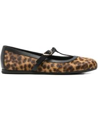 Ancient Greek Sandals - Aerati Leopard-Print Ballet Flats - Lyst
