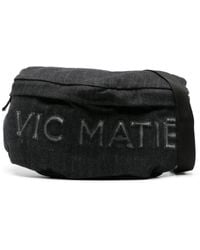 Vic Matié - Logo-embossed Denim Belt Bag - Lyst