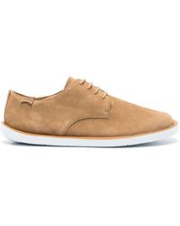Camper - Wagon Logo-patch Suede Derby Shoes - Lyst