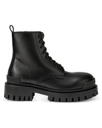 Balenciaga - Strike Lace-Up Ankle Boots - Lyst
