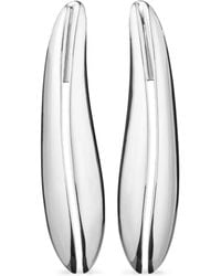 Tory Burch - Boucles D'Oreilles Elongated Wave À Clip - Lyst