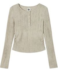 B+ AB - Button Ribbed Top - Lyst