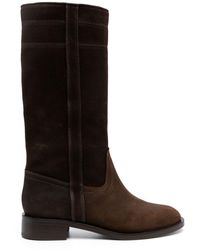 SCAROSSO - Tess 30mm Suede Boots - Lyst