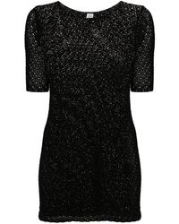 Totême - Semi-transparenter Pullover mit Bardot-Ausschnitt - Lyst
