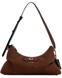 Guess - Sac Porté Épaule Suzy À Plaque Logo - Lyst