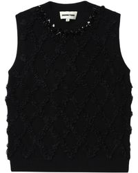 ShuShu/Tong - Diamond-pattern Knitted Vest - Lyst