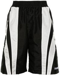 VAQUERA - Pantalones cortos Winderbreaker con logo bordado - Lyst