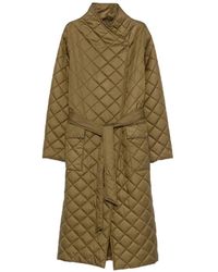 GANT - Kabát Quilted Belted Coat - Lyst