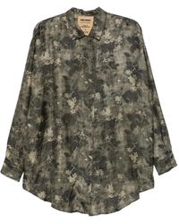 Uma Wang - Floral-Print Long-Sleeve Shirt - Lyst