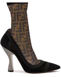 fendi motif ankle boots