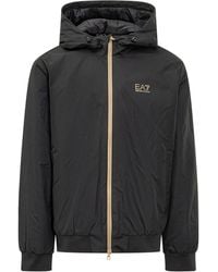 EA7 - Veste Zippée À Logo Imprimé - Lyst