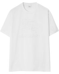 Burberry - T-Shirt mit Jacquardmuster - Lyst