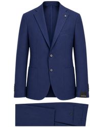 Tagliatore - Single-Breasted Notched-Lapel Suit - Lyst