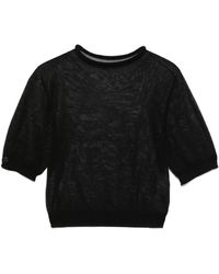 Amomento - クロップド ニットtシャツ - Lyst