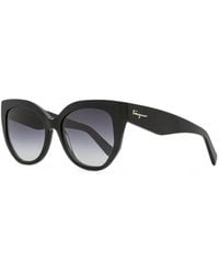 Ferragamo Eyewear - Lunettes De Soleil À Monture Papillon - Lyst