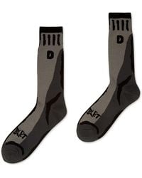 Doublet - Two Dimensional Socken mit Intarsienmuster - Lyst