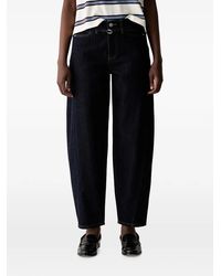 DKNY - Buckle-Detail Tapered-Leg Jeans - Lyst