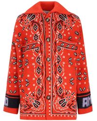 Giada Benincasa - Soho Intarsia-Knit Button-Down Cardigan - Lyst