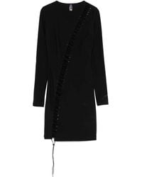 Maison Close - Vestido corto Nuit Fauve de manga larga - Lyst