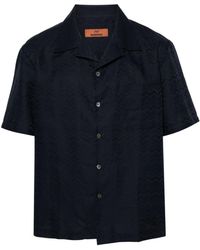 Missoni - Chevron-jacquard Short-sleeve Shirt - Lyst