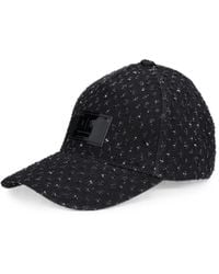 ARMANI EXCHANGE - Bouclé Logo-Patch Baseball Cap - Lyst