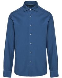 Canali - Camisa Con Botones - Lyst