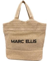 Marc Ellis - Logo-Embroidered Woven Shoulder Bag - Lyst