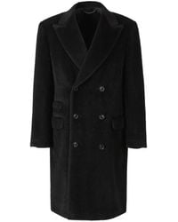 Canali - Peak-Lapel Double-Breasted Coat - Lyst