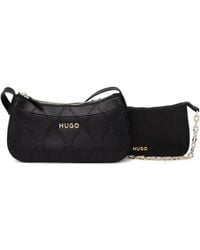 HUGO - Logo-Lettering Cross Body Bag - Lyst