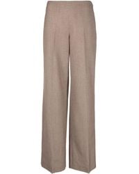 Stella McCartney - Wide-Leg-Hose Mit Falten - Lyst