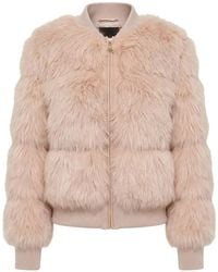 Patrizia Pepe - Faux-Fur Bomber Jacket - Lyst