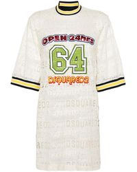 DSquared² - 64 Lacey Maxi T-Shirt Dress - Lyst