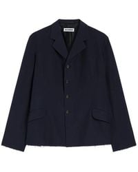Jil Sander - Wollen Popeline Jack - Lyst