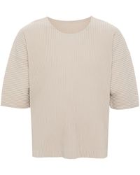 Homme Plissé Issey Miyake - Mc March Pleated T-shirt - Lyst