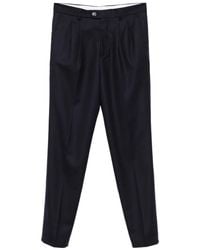 Brunello Cucinelli - Pantalon En Laine À Design Plissé - Lyst