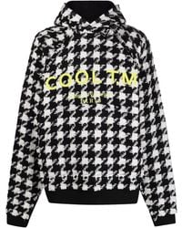 COOL T.M - Felpa Con Cappuccio E Motivo Pied-De-Poule - Lyst