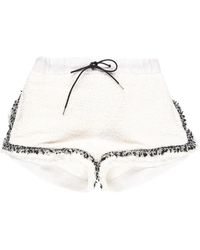 Sacai - High-Waisted Tweed Shorts - Lyst