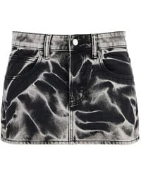 Alexander Wang - Minifalda vaquera con efecto lavado - Lyst