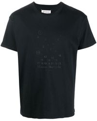 Maison Margiela - Numbers-motif Cotton T-shirt - Lyst