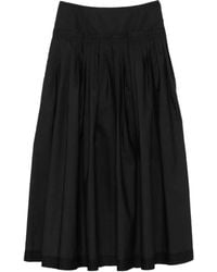 Lanvin - Basque Midi-Rok Met Plooien - Lyst