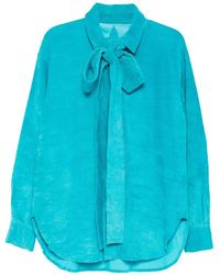 A LEATHER - Chemise Ribbon - Lyst