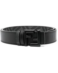 Fendi - Ff Logo-buckle Leather Belt - Lyst