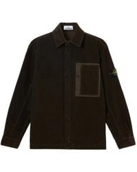 Stone Island - Corduroy Patch-Pocket Overshirt - Lyst